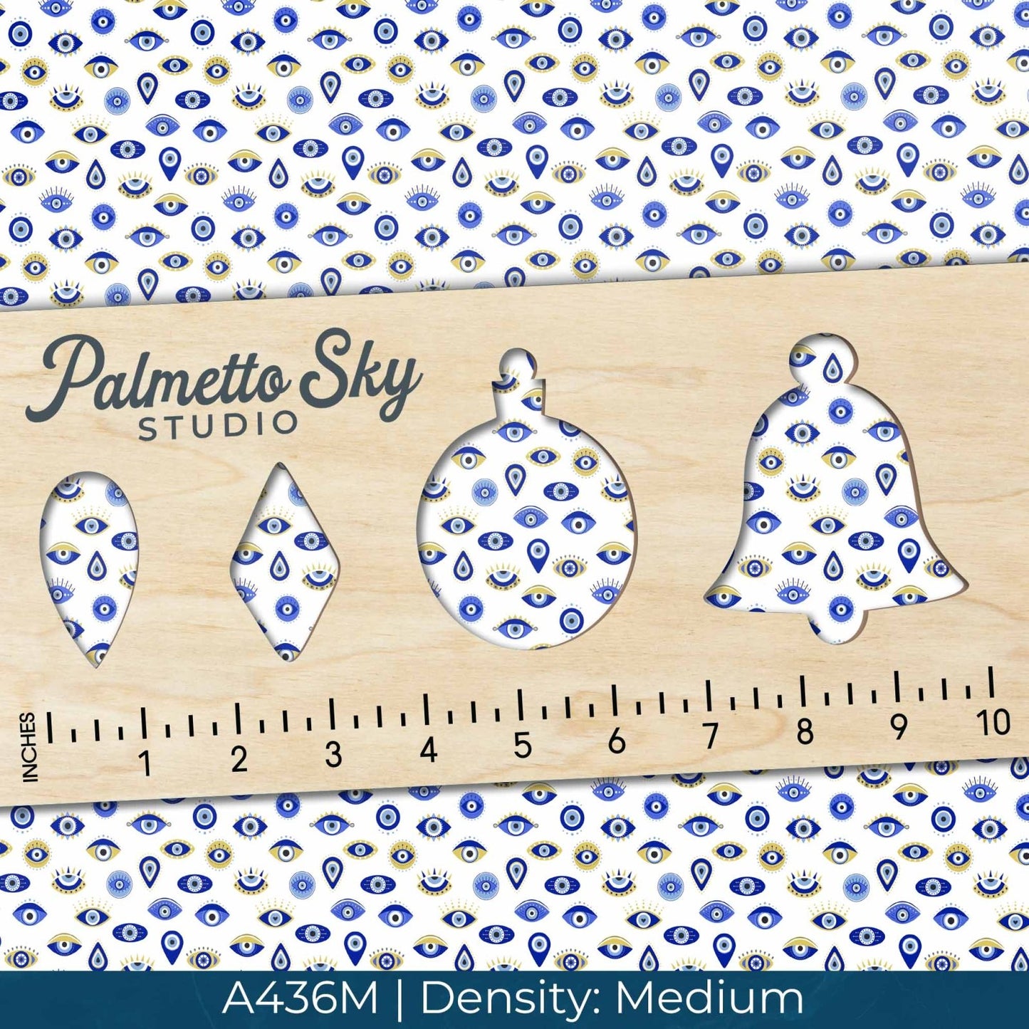 A436 Gold & Blue Eyes - Palmetto Sky Studio