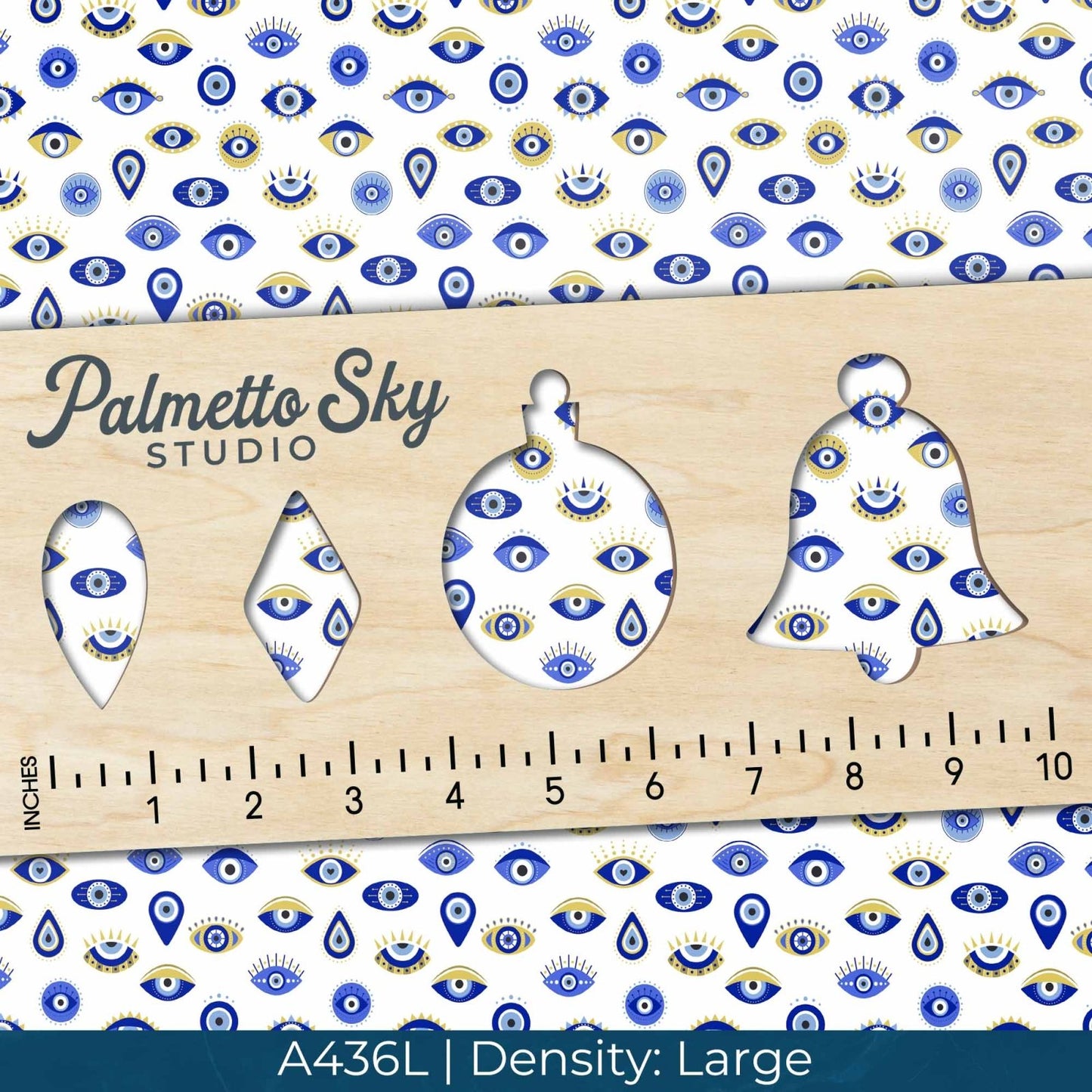 A436 Gold & Blue Eyes - Palmetto Sky Studio