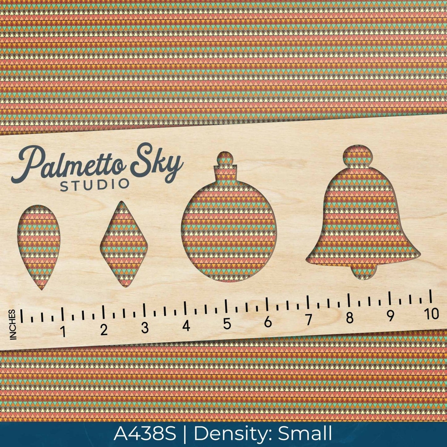 A438 Bohemian Geometric Stripes - Palmetto Sky Studio