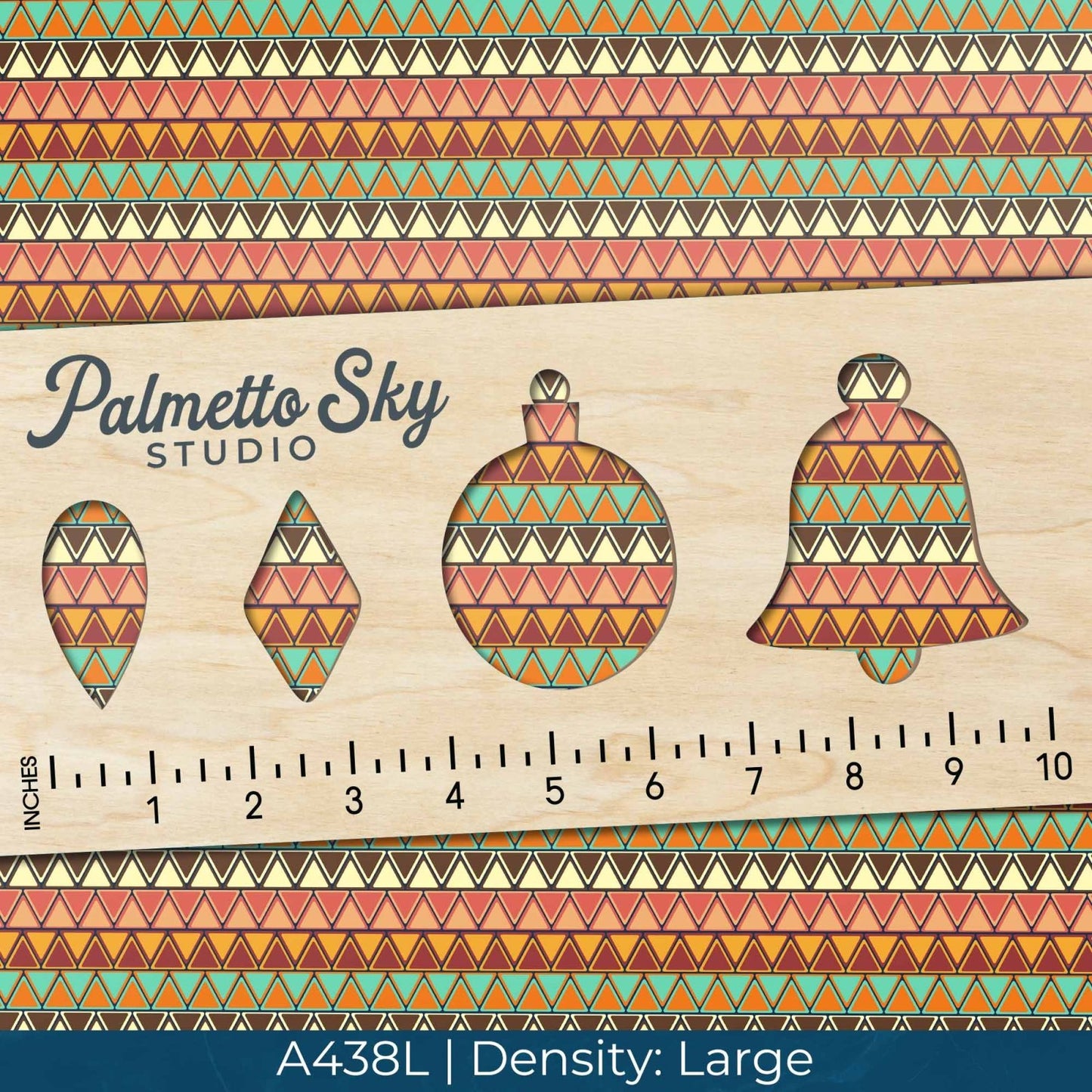 A438 Bohemian Geometric Stripes - Palmetto Sky Studio