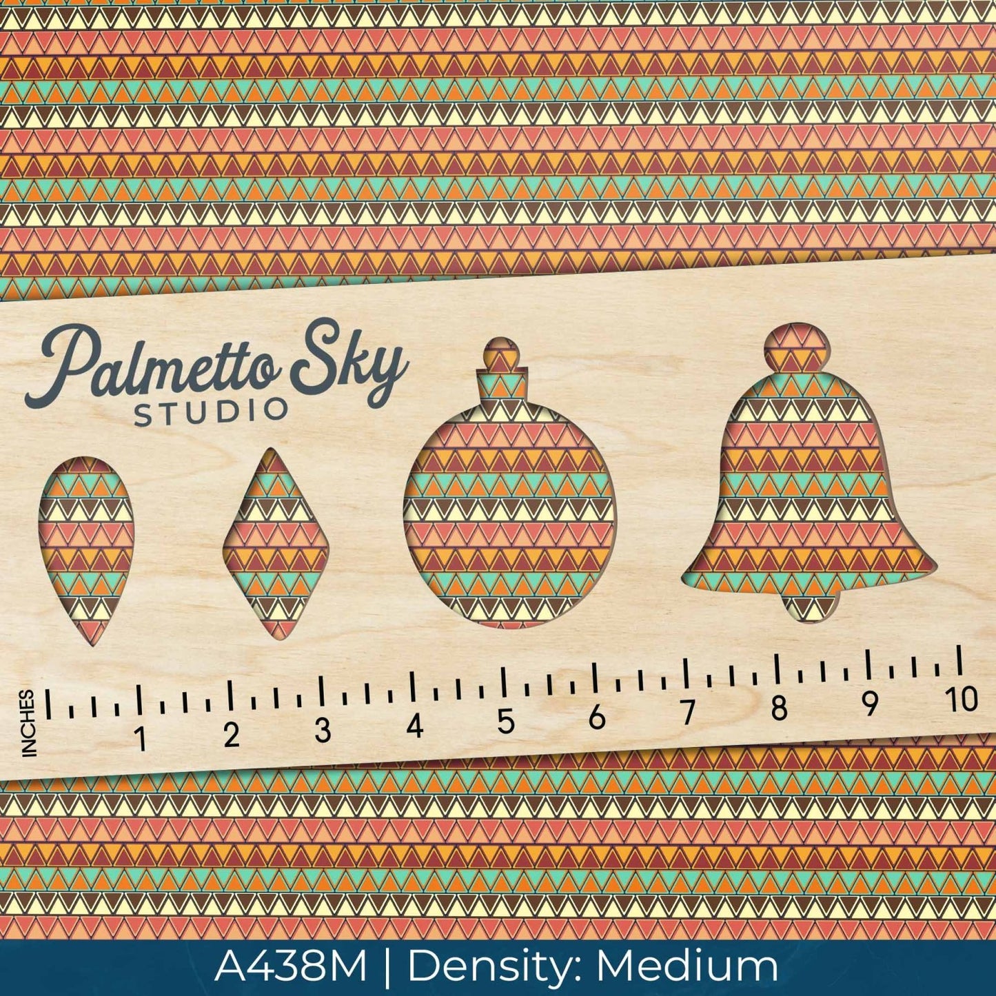 A438 Bohemian Geometric Stripes - Palmetto Sky Studio