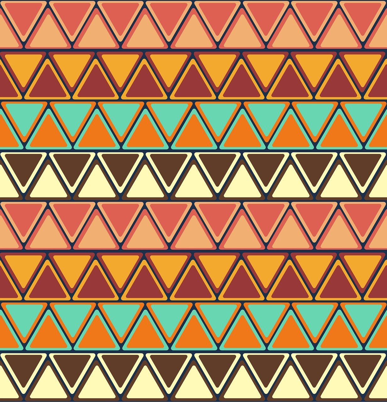A438 Bohemian Geometric Stripes - Palmetto Sky Studio