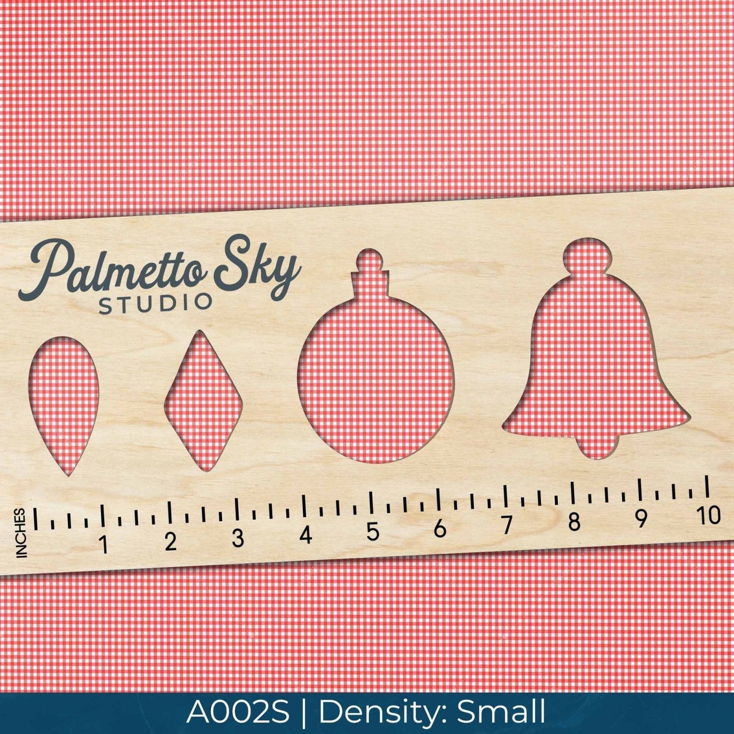 A002 Red Gingham Plaid - Palmetto Sky Studio
