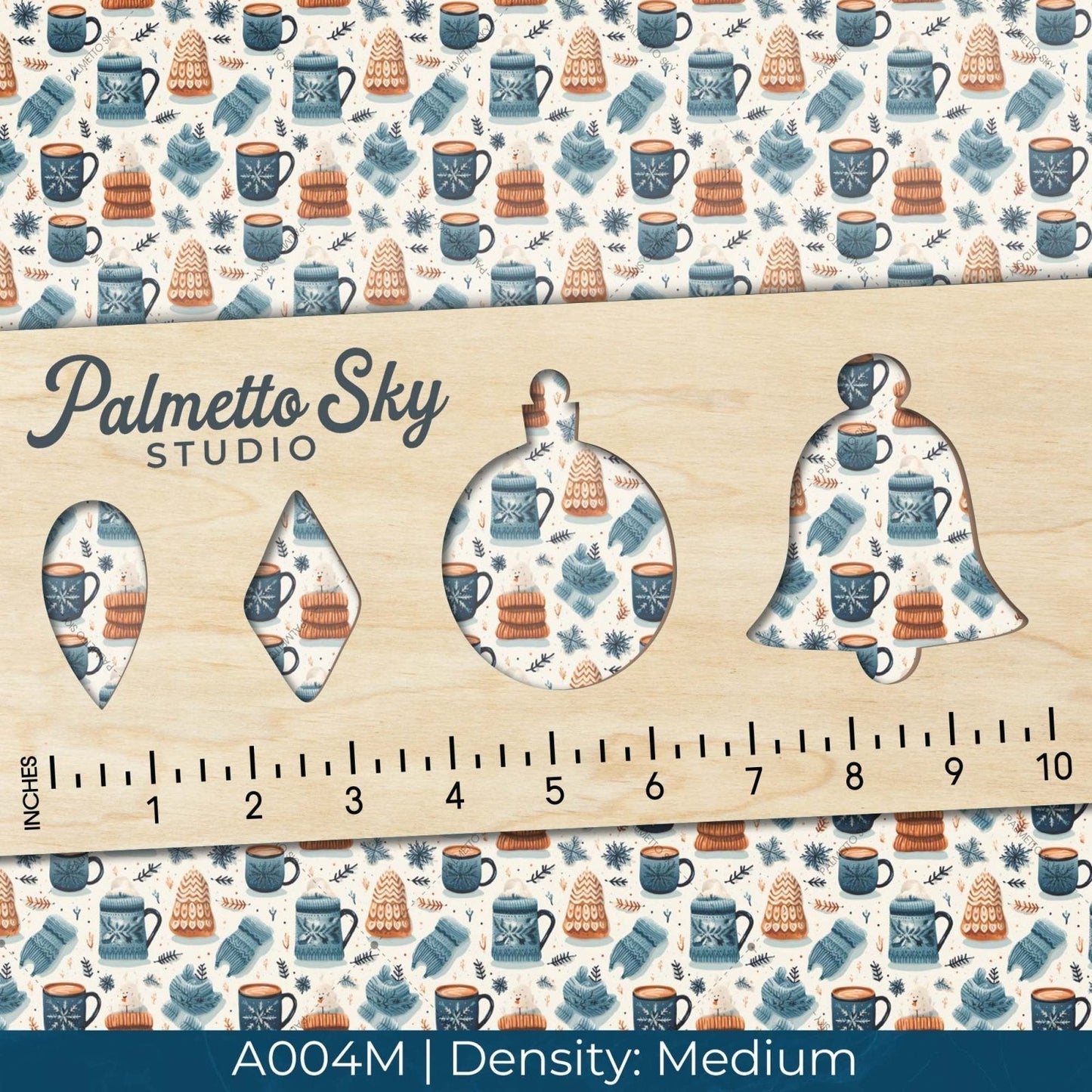 A004 Christmas Mug Mittens - Palmetto Sky Studio