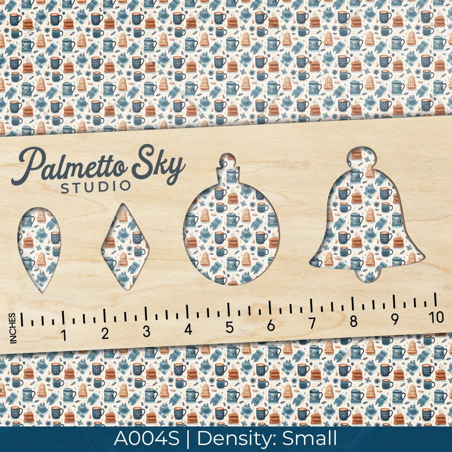 A004 Christmas Mug Mittens - Palmetto Sky Studio