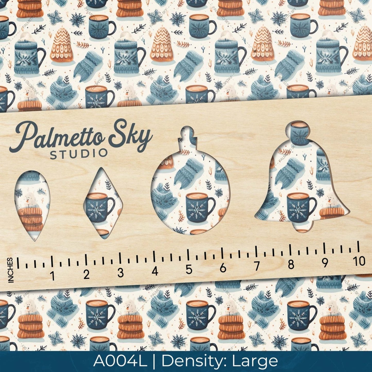 A004 Christmas Mug Mittens - Palmetto Sky Studio