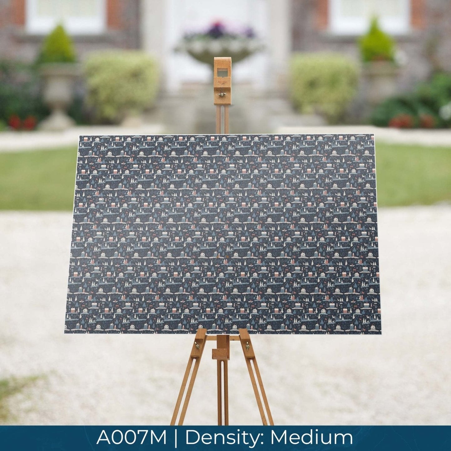 A007 Snowy Night Town - Palmetto Sky Studio