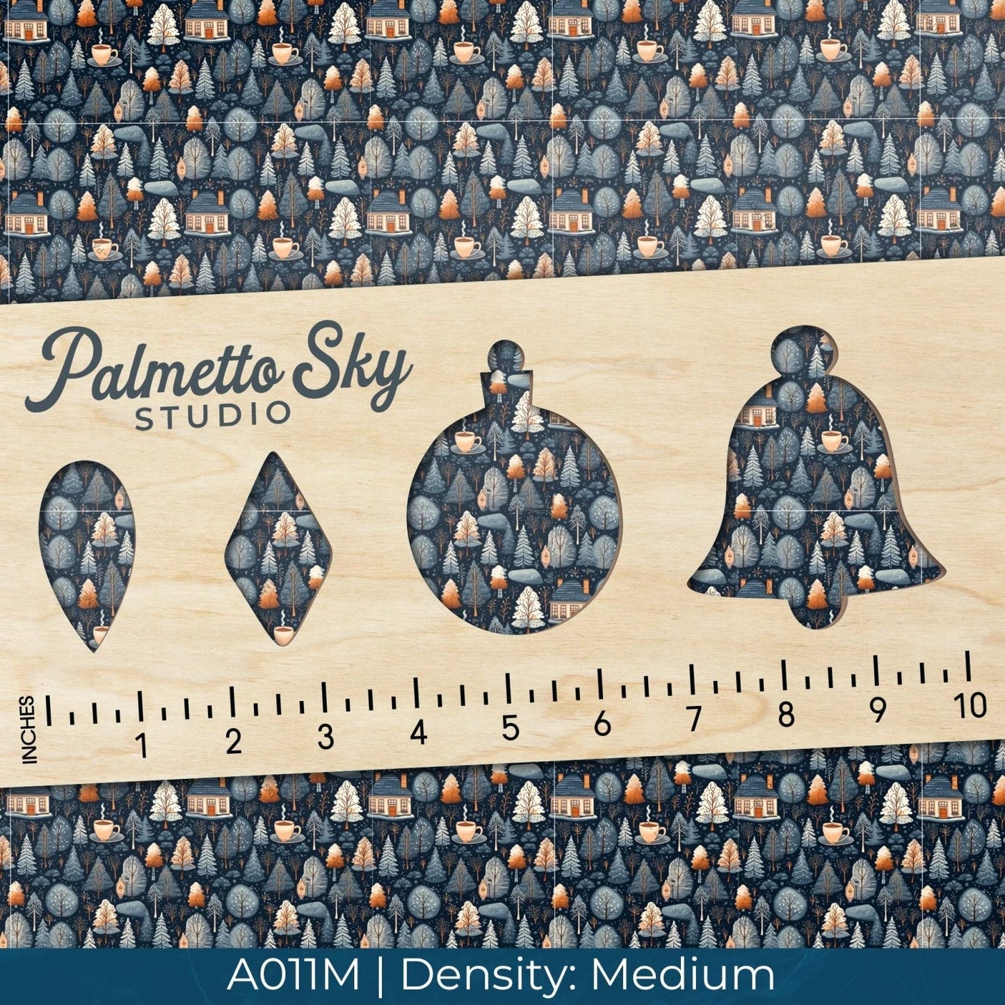 A011 Snowy Trees Forest - Palmetto Sky Studio