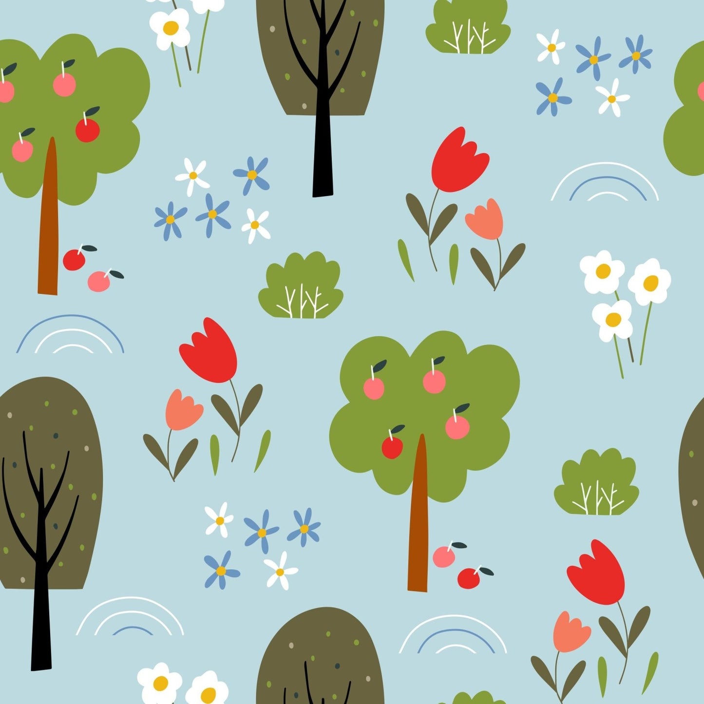 A060 Spring Apple Trees - Palmetto Sky Studio