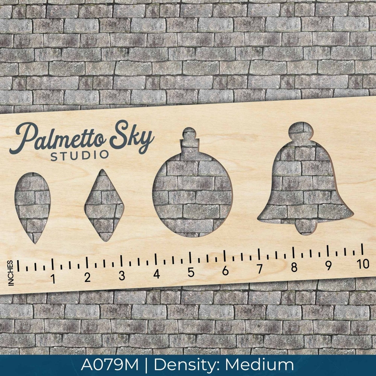 A079 Grey Stone Bricks - Palmetto Sky Studio