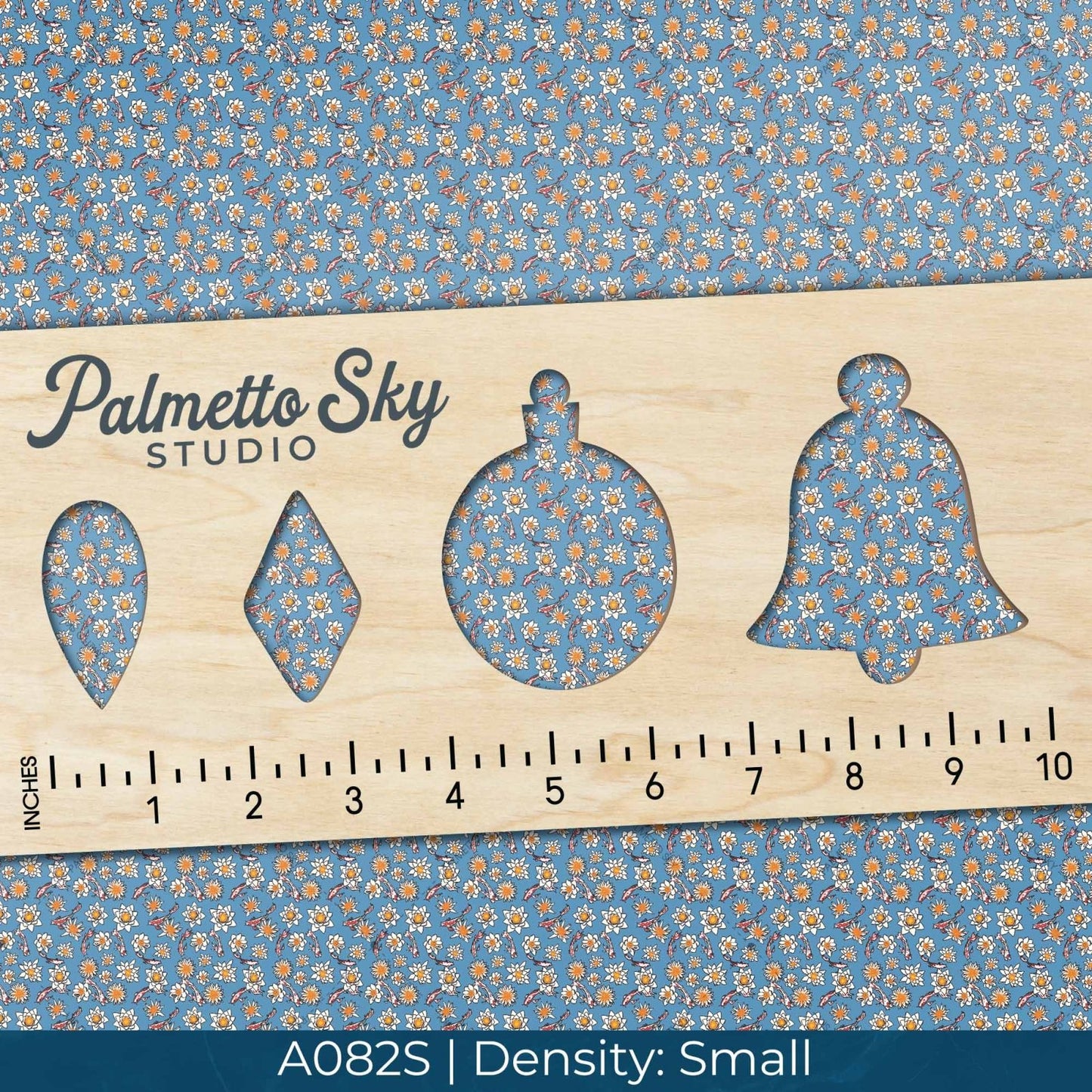 A082 Blue Koi Blossoms - Palmetto Sky Studio