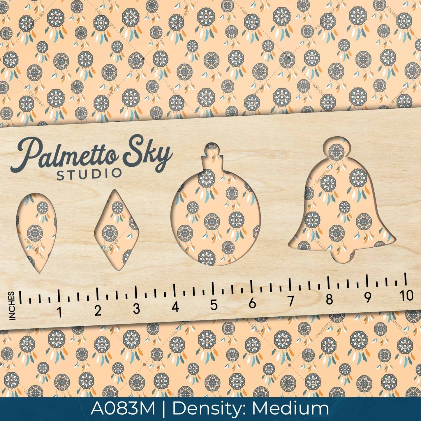 A083 Orange Native Dreamcatcher - Palmetto Sky Studio