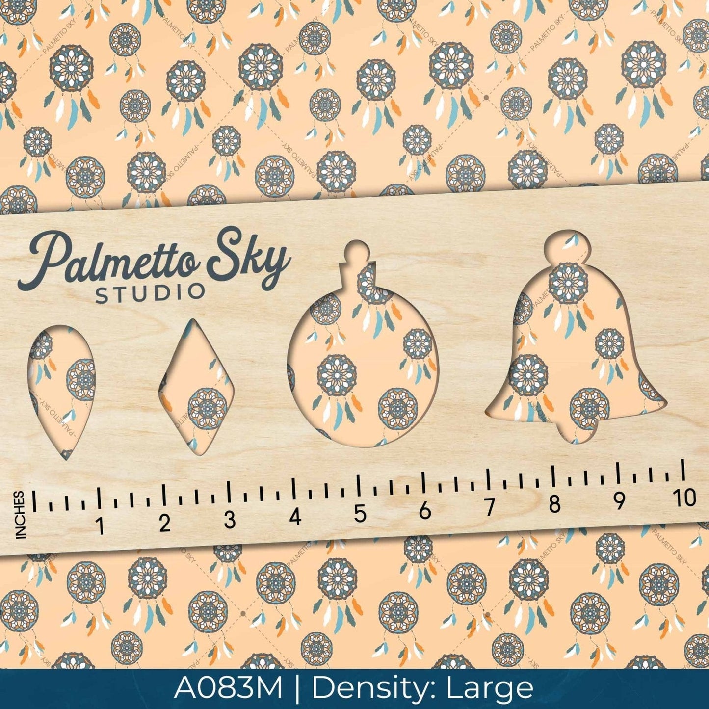 A083 Orange Native Dreamcatcher - Palmetto Sky Studio