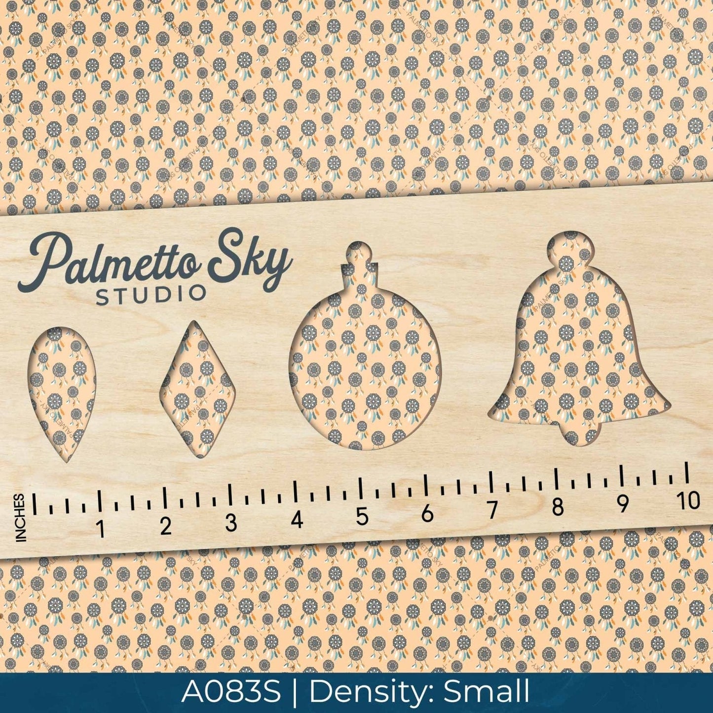 A083 Orange Native Dreamcatcher - Palmetto Sky Studio