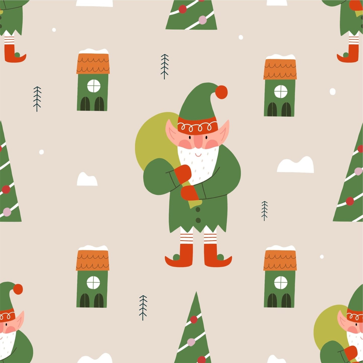 A089 Holiday Christmas Elf - Palmetto Sky Studio