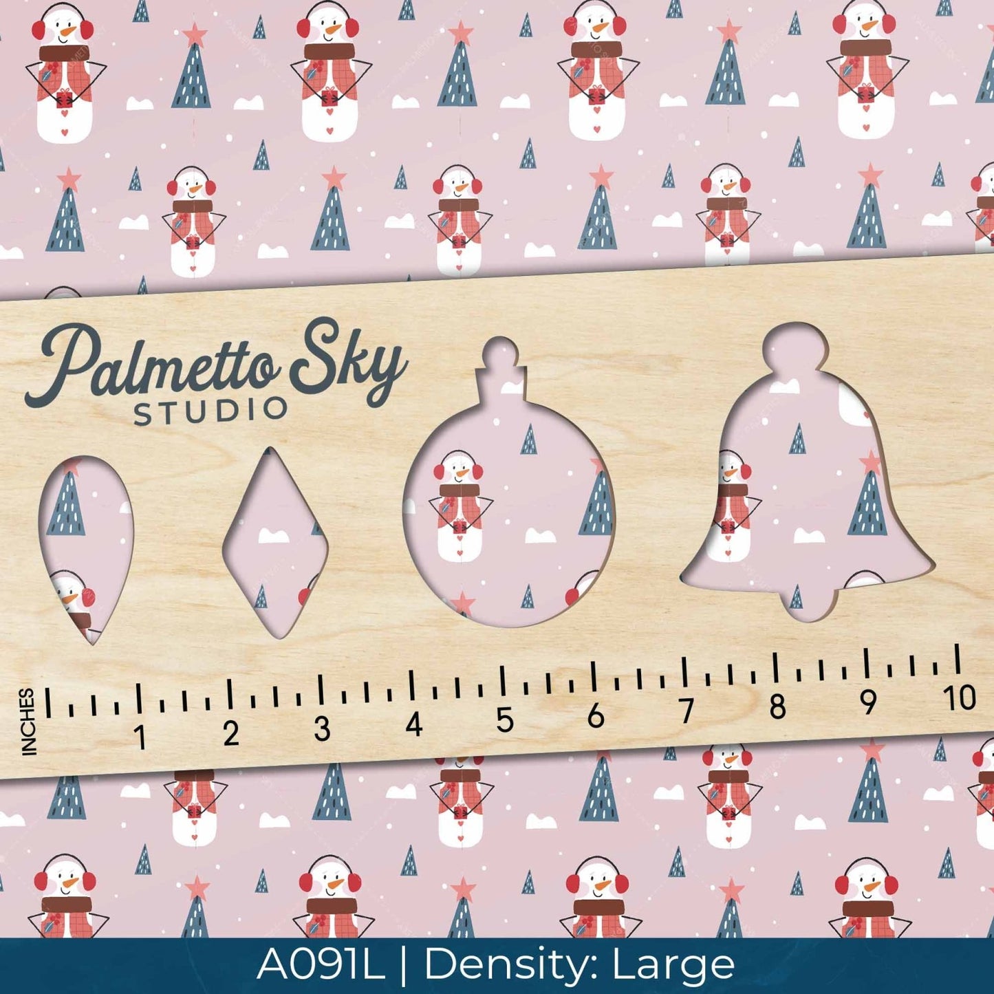 A091 Pink Snowman - Palmetto Sky Studio