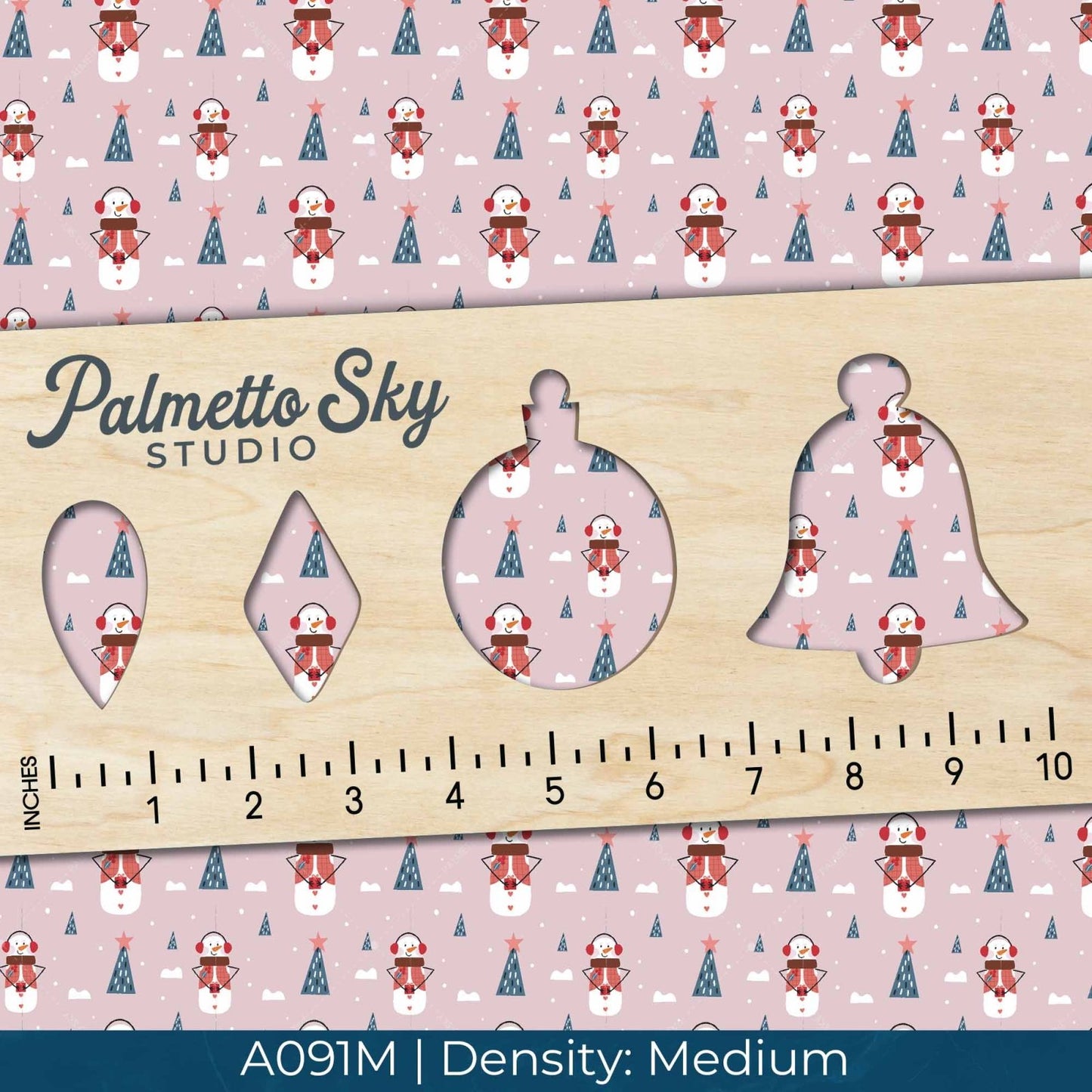 A091 Pink Snowman - Palmetto Sky Studio