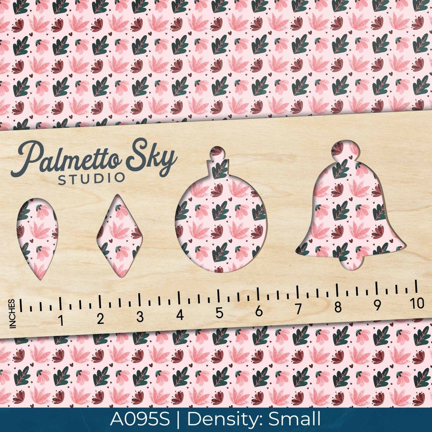 A095 Pink Burgundy Blossoms - Palmetto Sky Studio