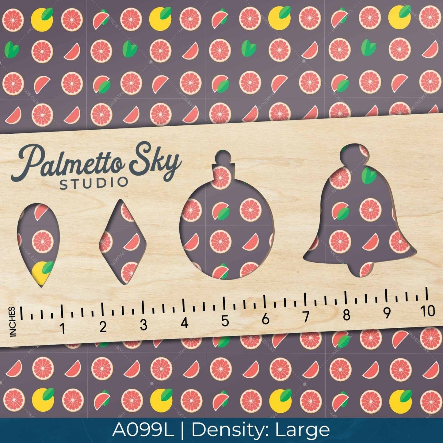 A099 Purple Grapefruit Slices - Palmetto Sky Studio