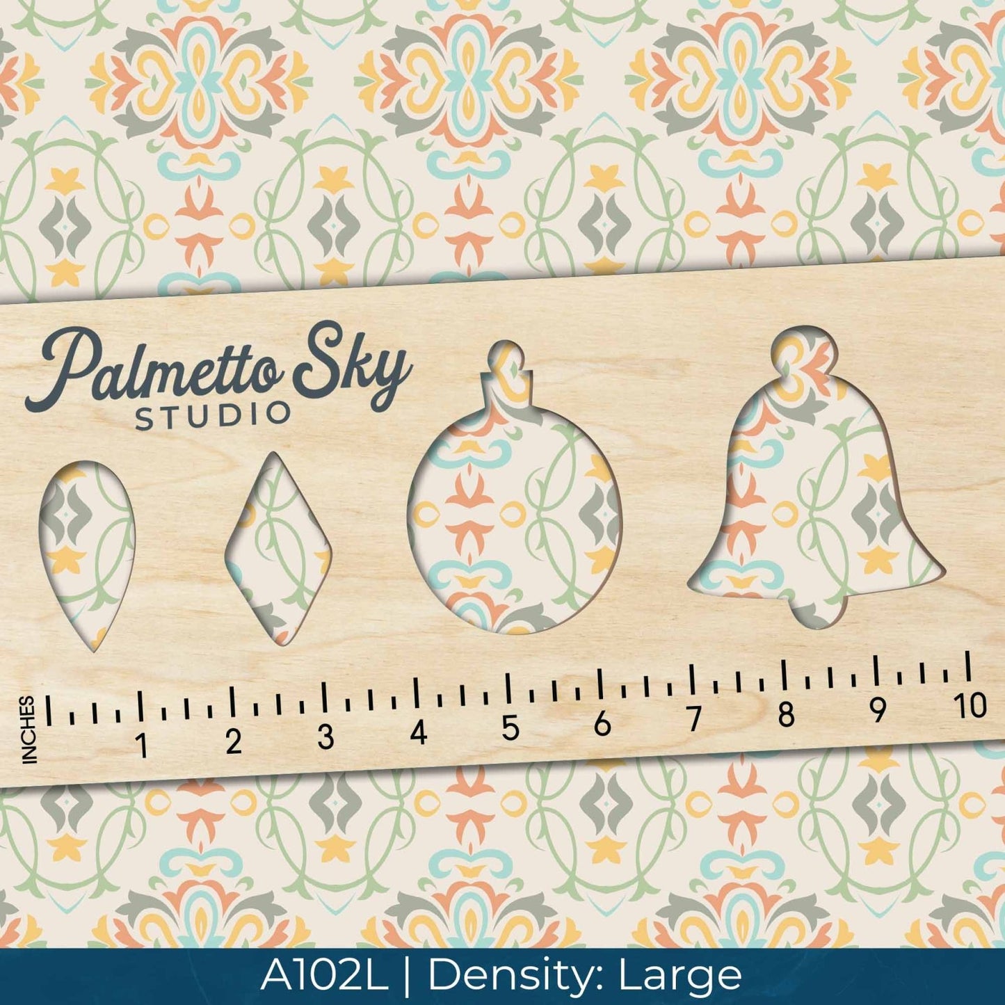A102 Cream Ornate Tiles - Palmetto Sky Studio