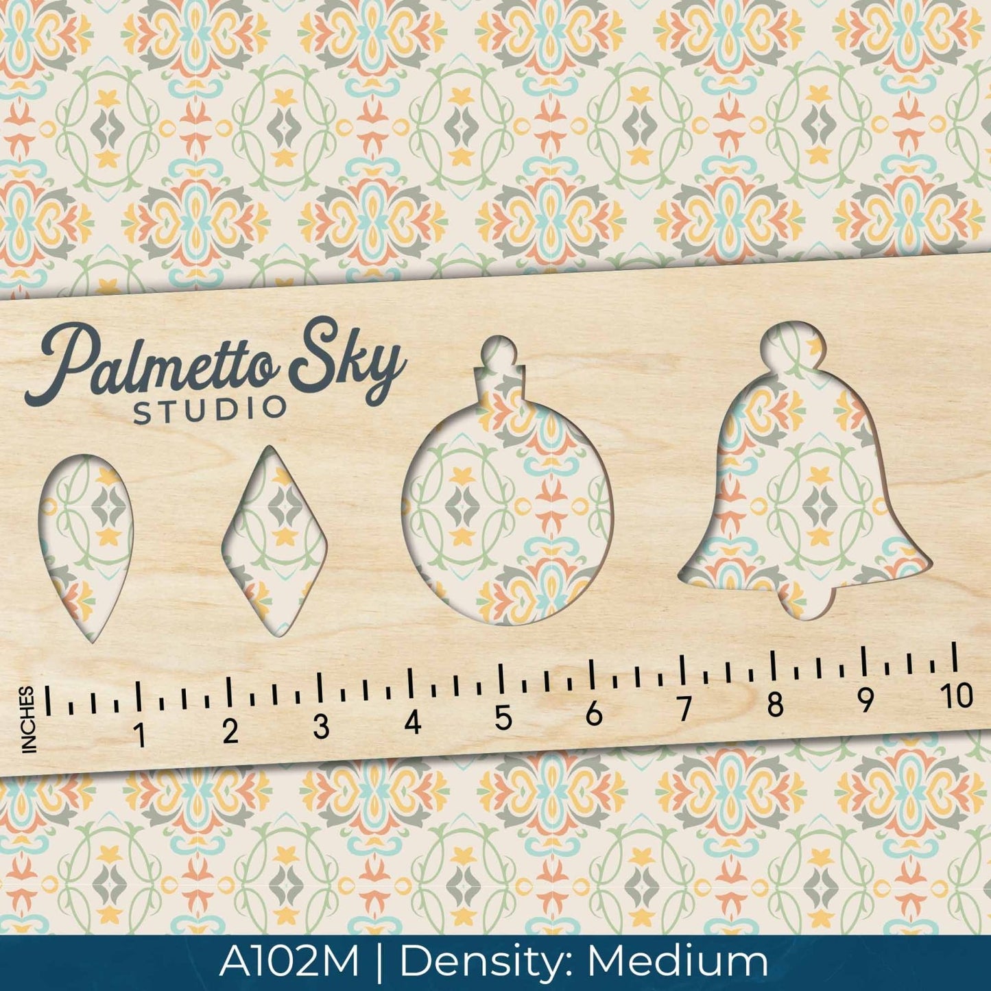 A102 Cream Ornate Tiles - Palmetto Sky Studio