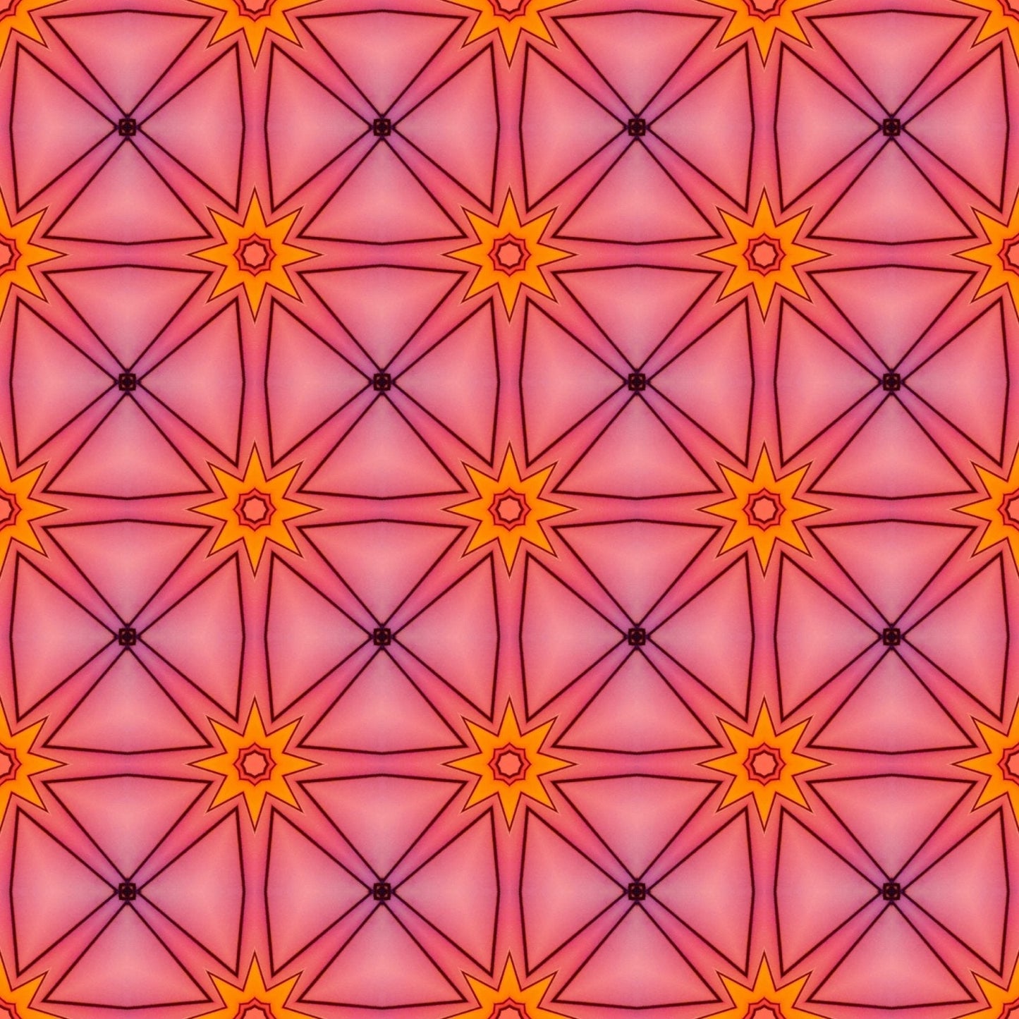 A105 Pink Geometric Psychedelic - Palmetto Sky Studio