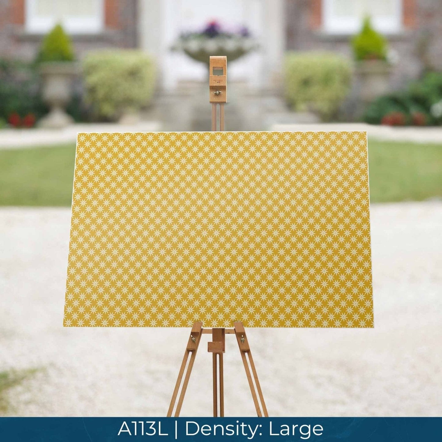 A113 Yellow Geometric Flowers - Palmetto Sky Studio
