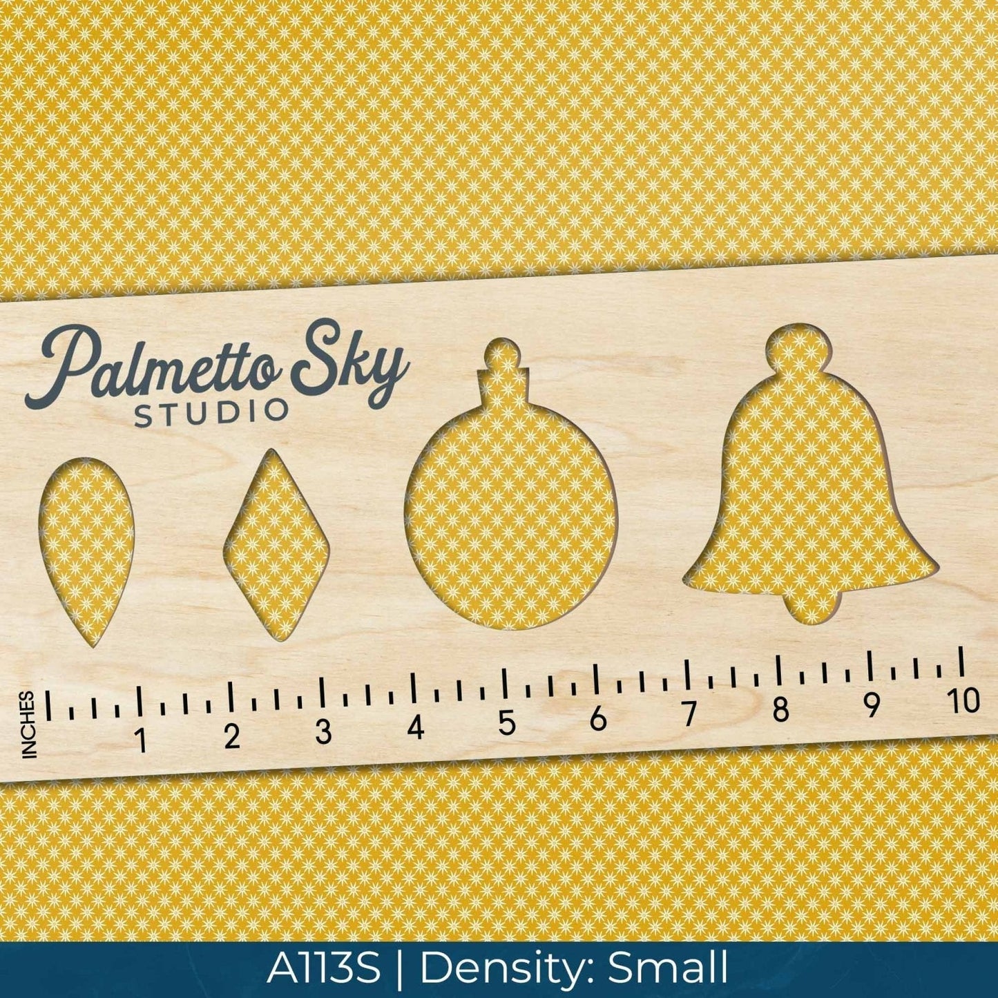 A113 Yellow Geometric Flowers - Palmetto Sky Studio