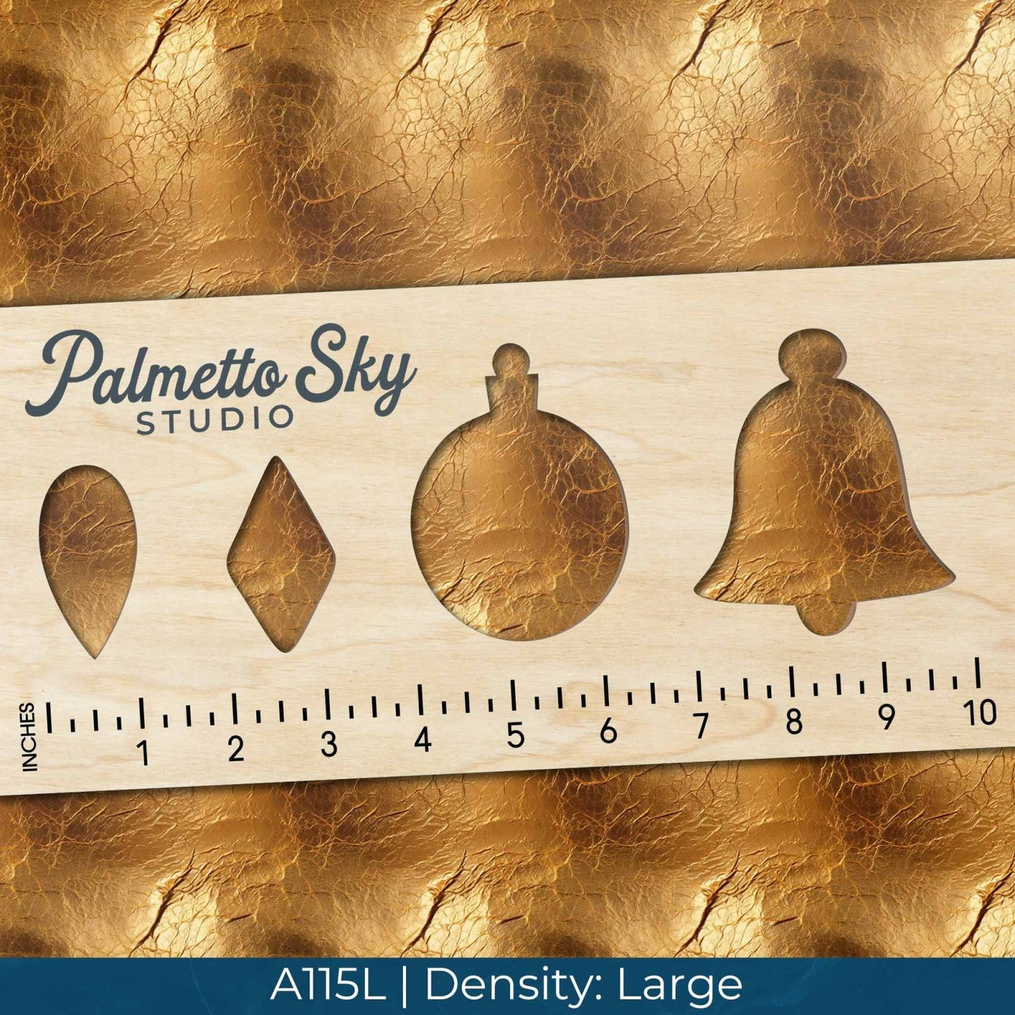 A115 Gold Distressed Cracks - Palmetto Sky Studio