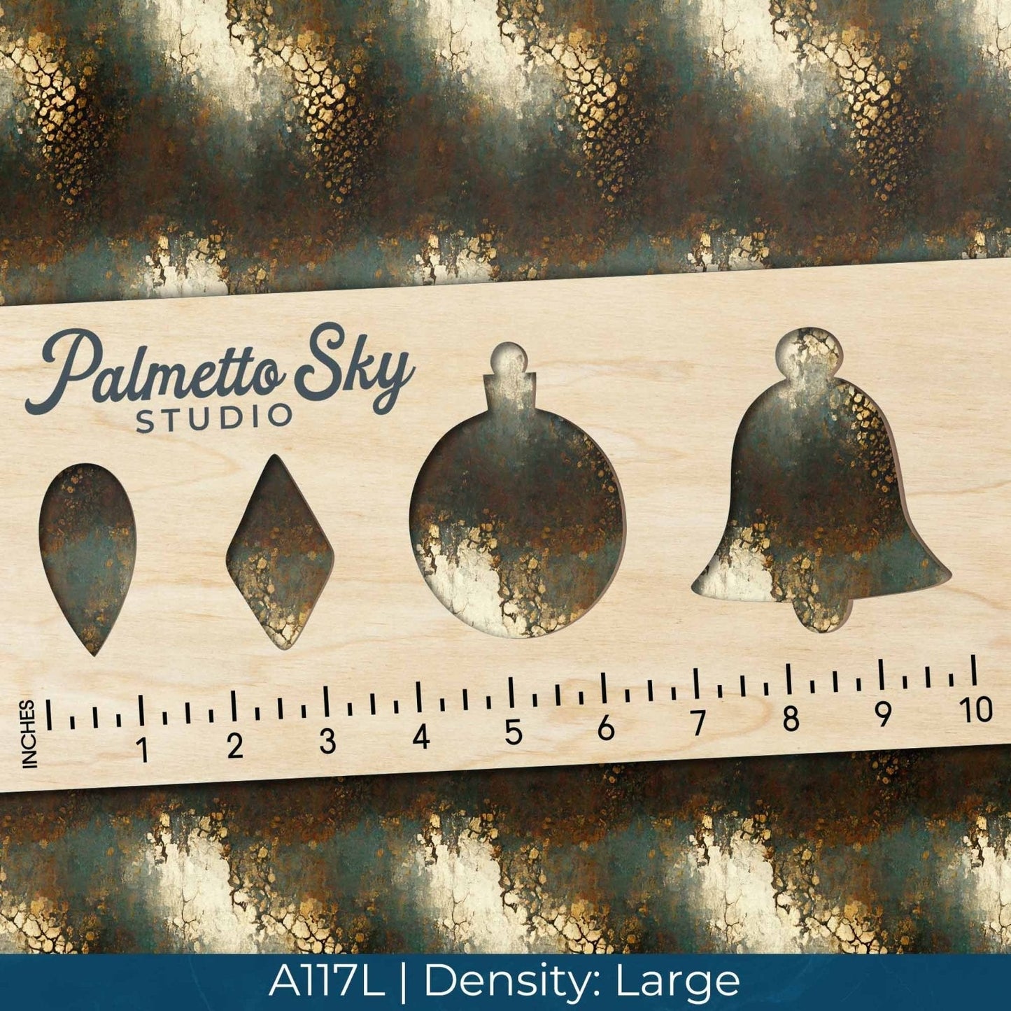 A117 Metallic Grunge Crackle - Palmetto Sky Studio