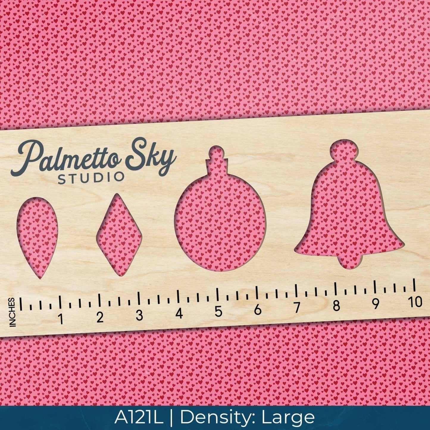 A121 Valentine Pink Red Hearts - Palmetto Sky Studio