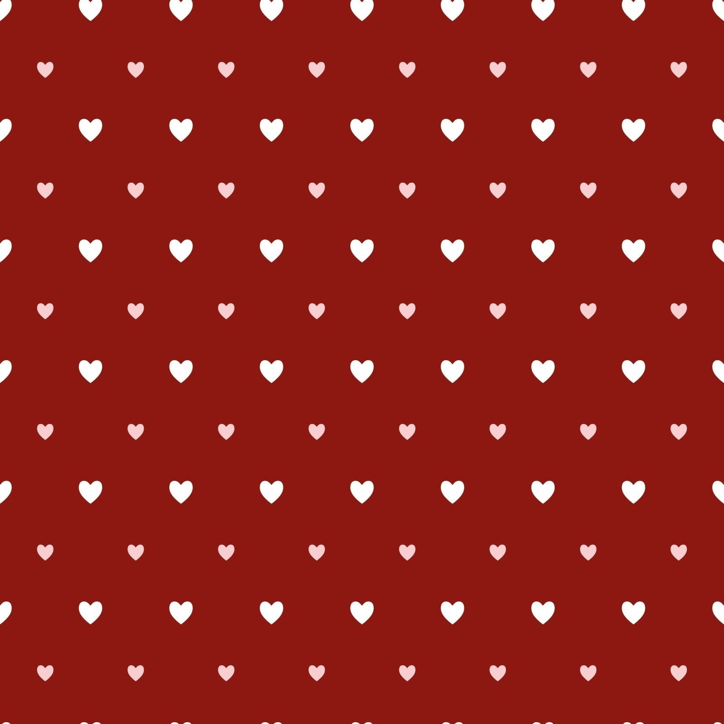 A131 Red Dainty Hearts - Palmetto Sky Studio