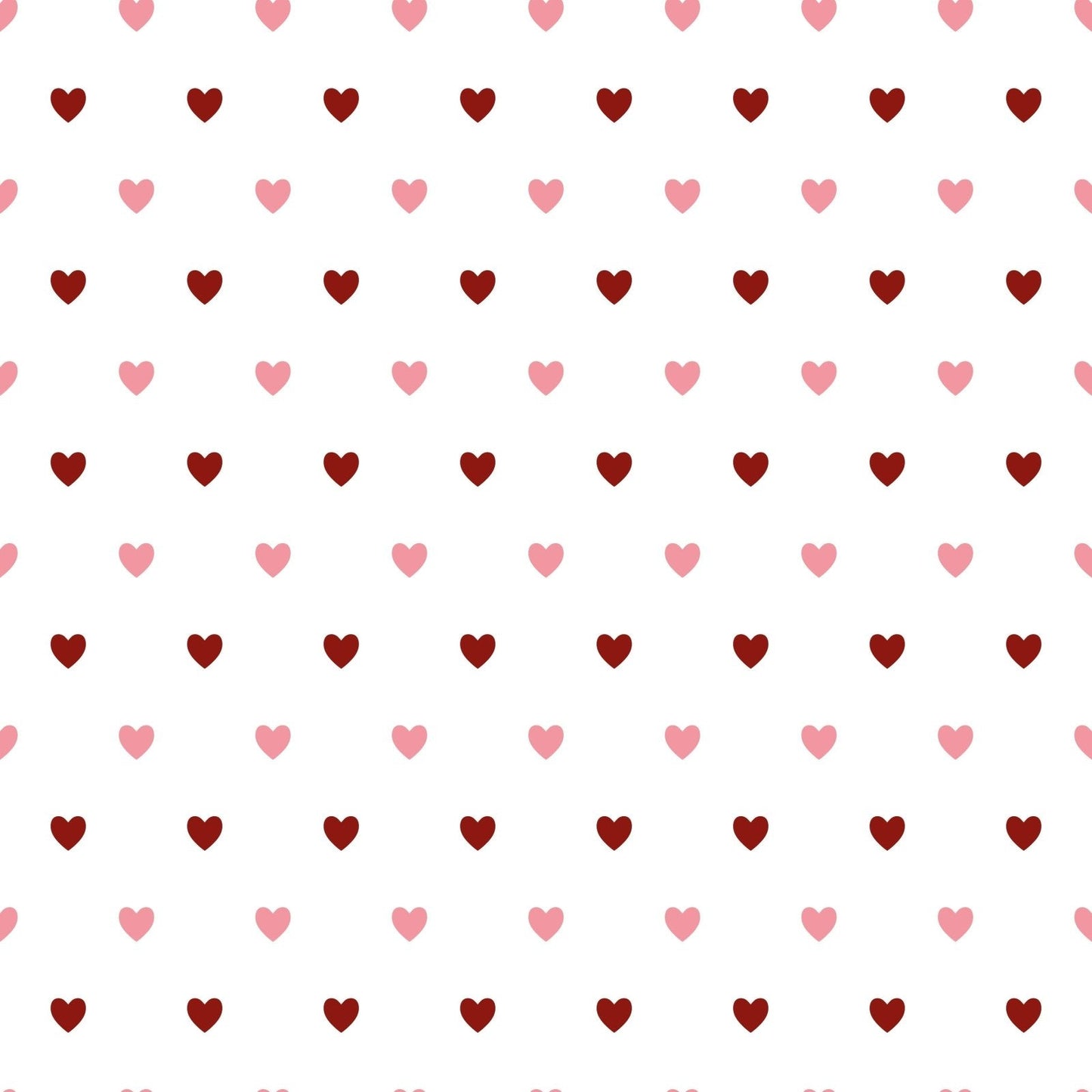 A132 White Dainty Hearts - Palmetto Sky Studio