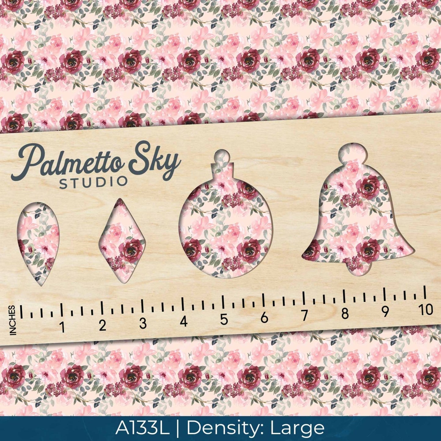 A133 Watercolor Pink Florals - Palmetto Sky Studio