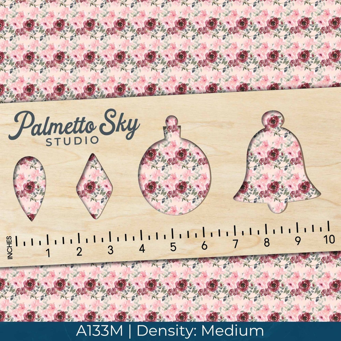A133 Watercolor Pink Florals - Palmetto Sky Studio
