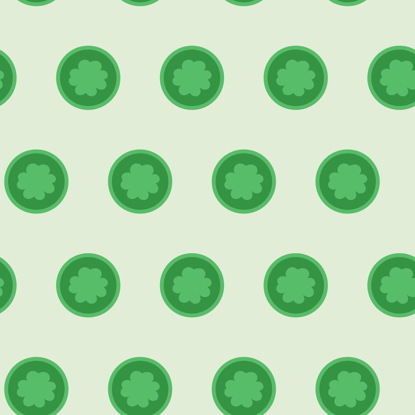 A147 Green Shamrock Circles - Palmetto Sky Studio