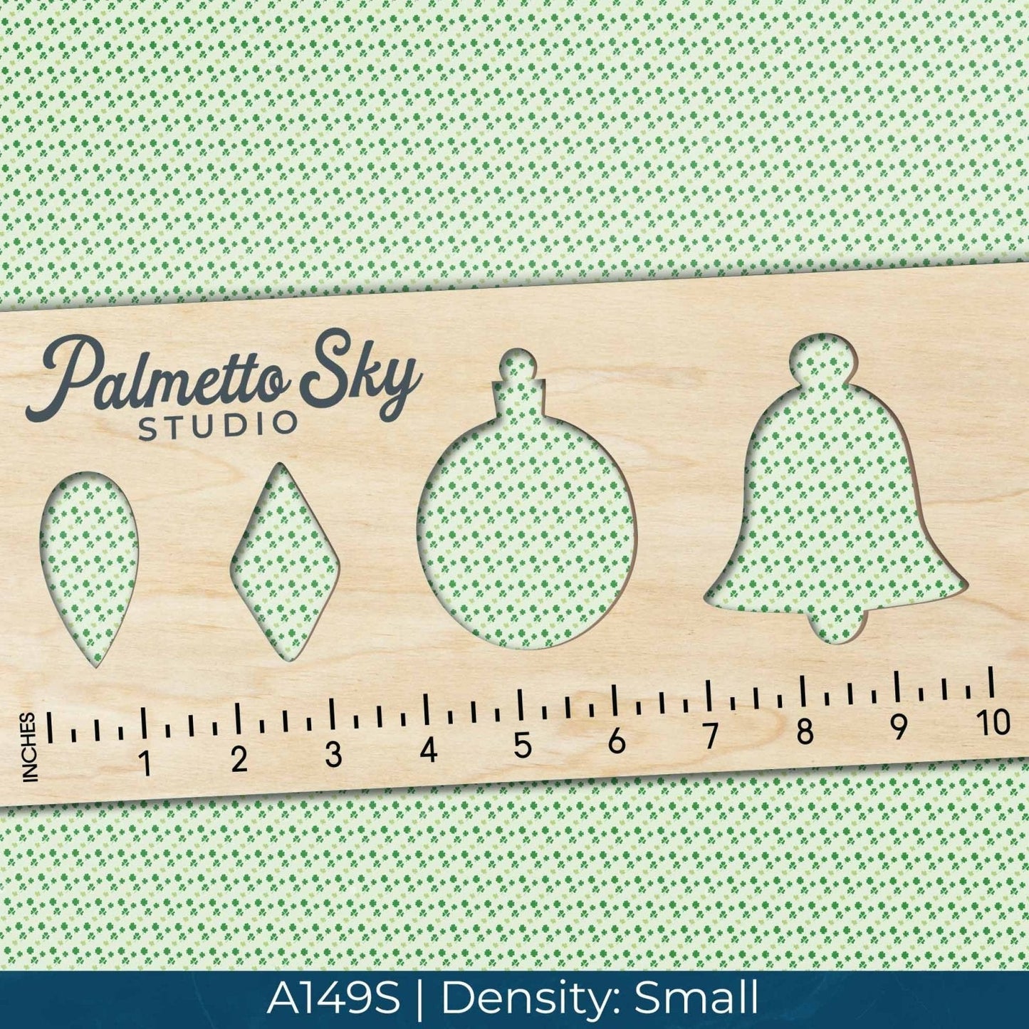 A149 Green Shamrock Clovers - Palmetto Sky Studio