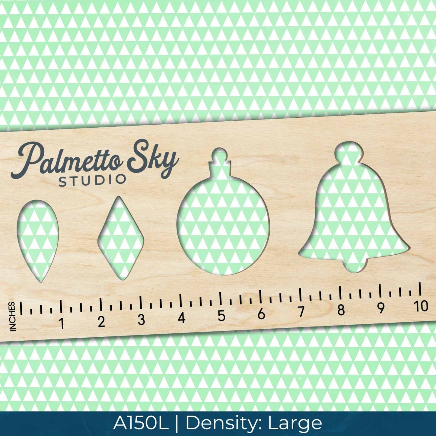 A150 Mint Green Geometric - Palmetto Sky Studio