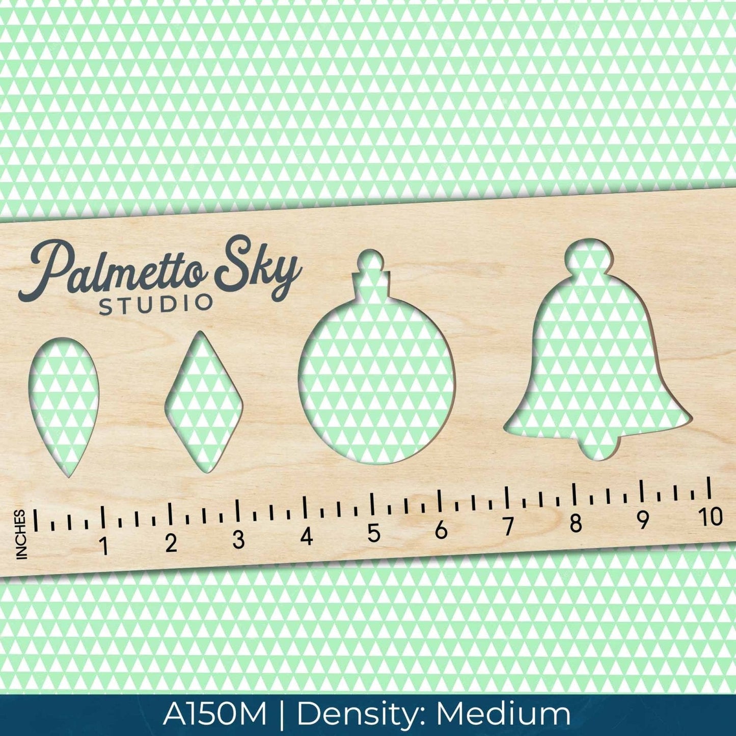 A150 Mint Green Geometric - Palmetto Sky Studio