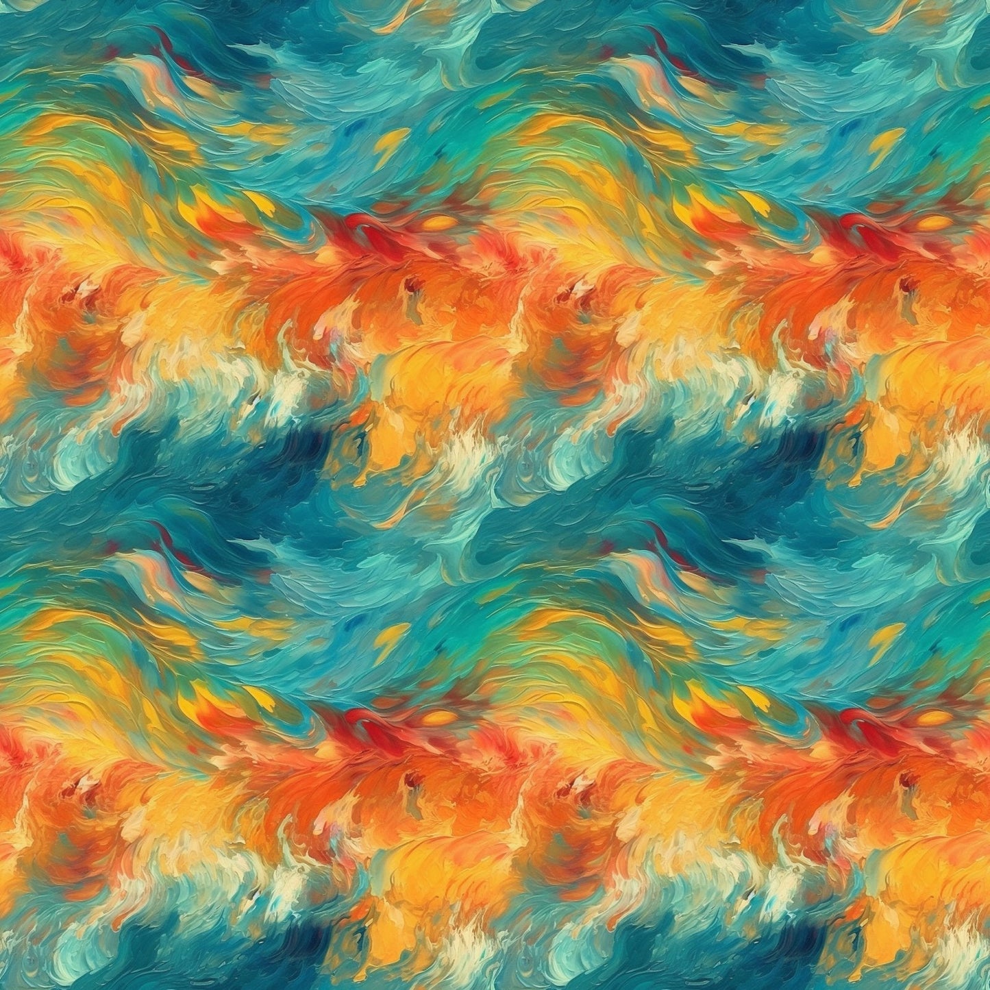 A153 Rainbow Abstract Paint - Palmetto Sky Studio