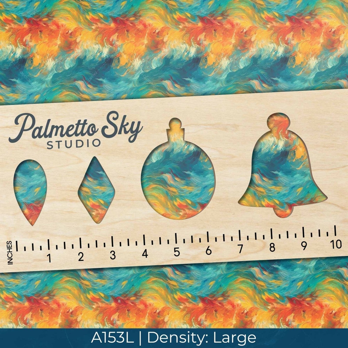 A153 Rainbow Abstract Paint - Palmetto Sky Studio