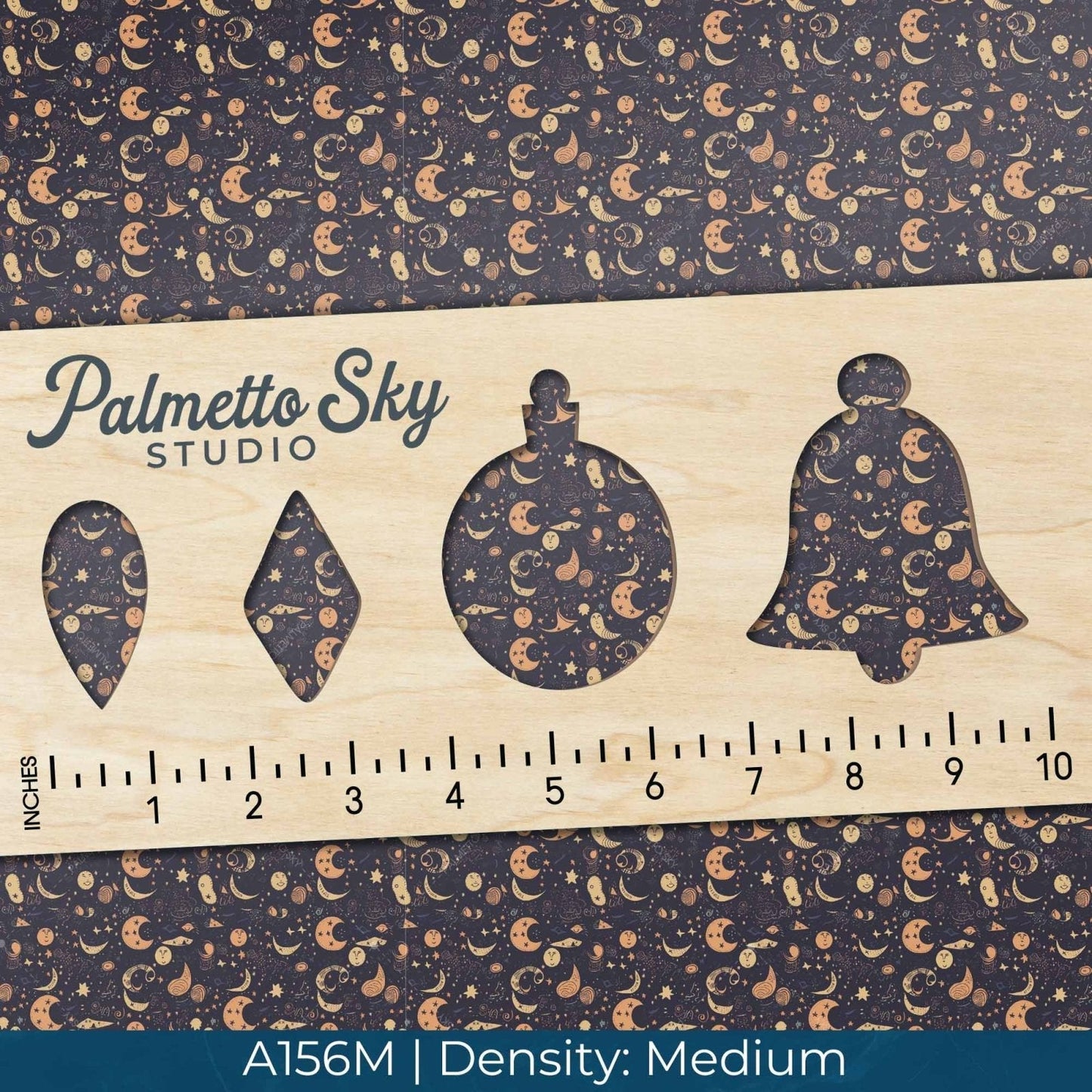 A156 Cartoon Night Sky - Palmetto Sky Studio