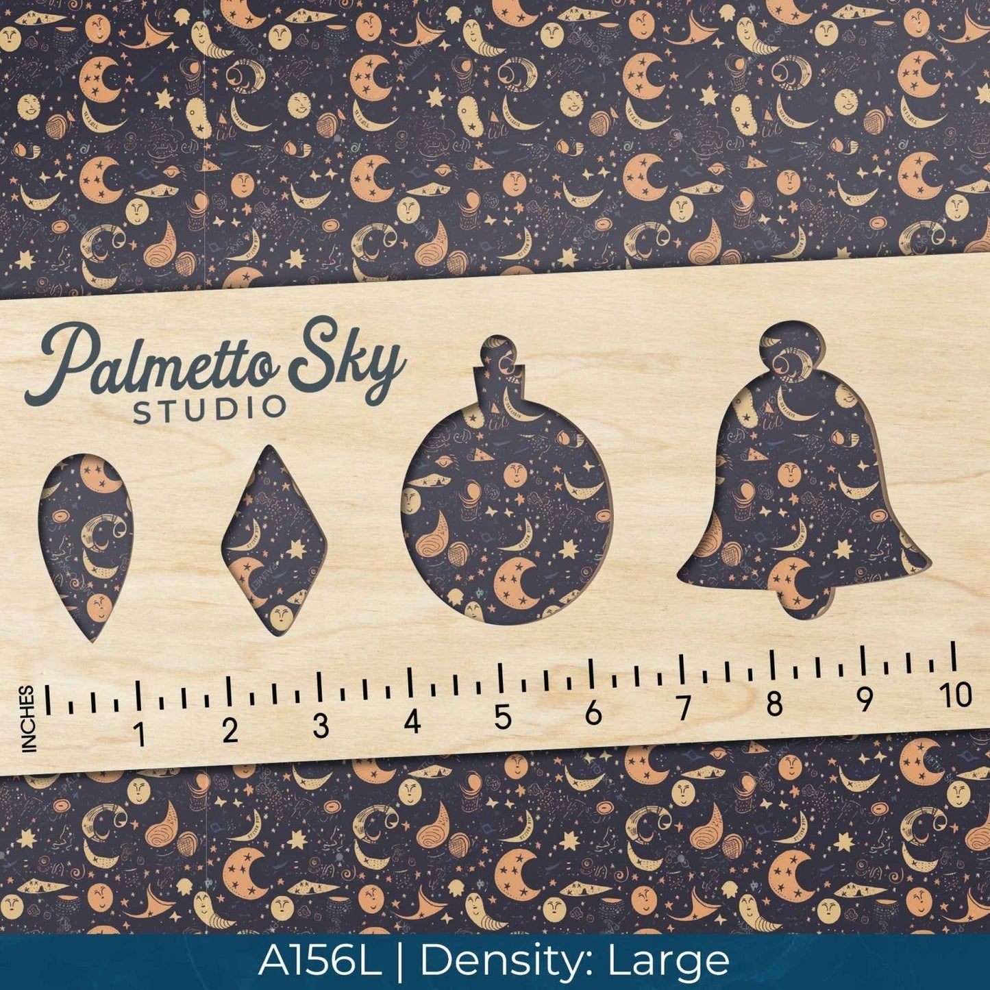 A156 Cartoon Night Sky - Palmetto Sky Studio