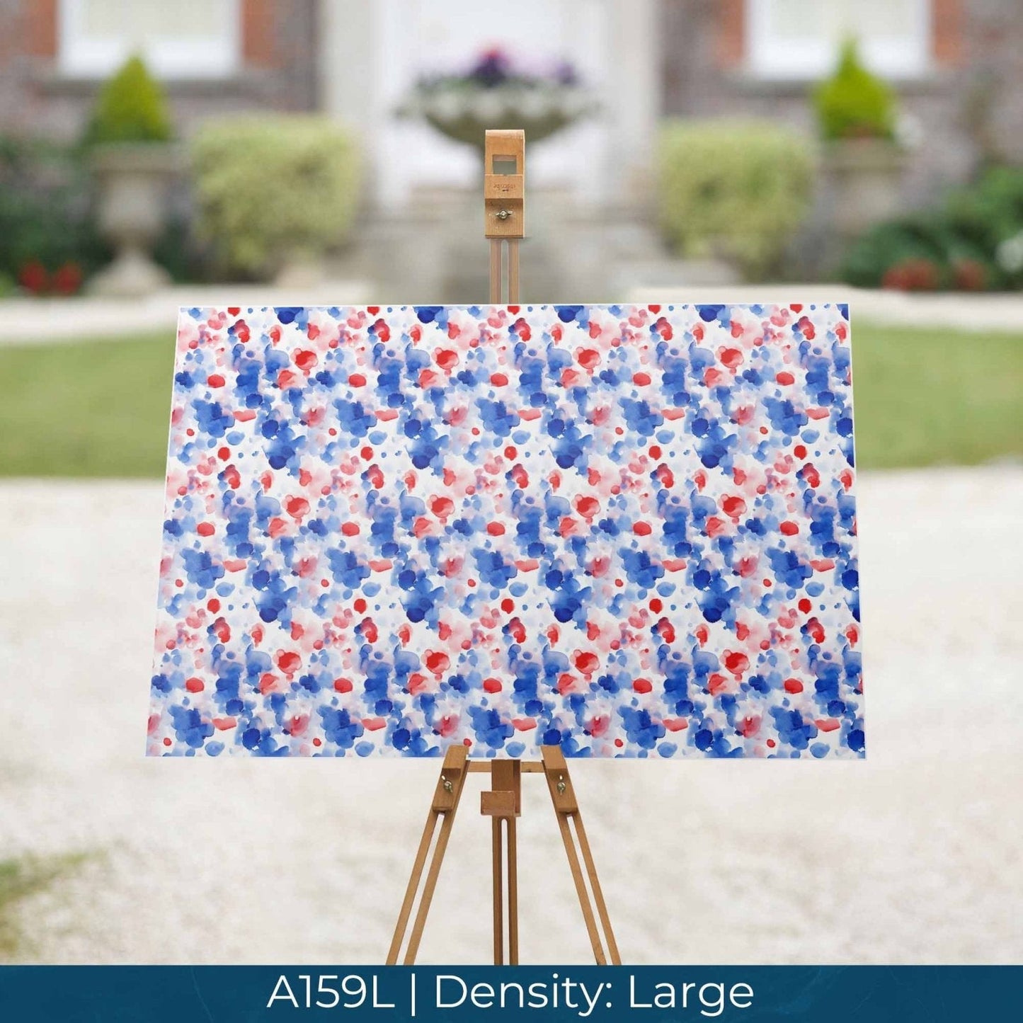 A159 Patriotic Red White Blue Watercolor - Palmetto Sky Studio