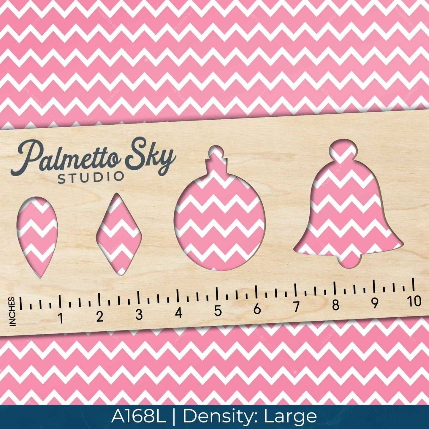 A168 Pink White Chevron - Palmetto Sky Studio