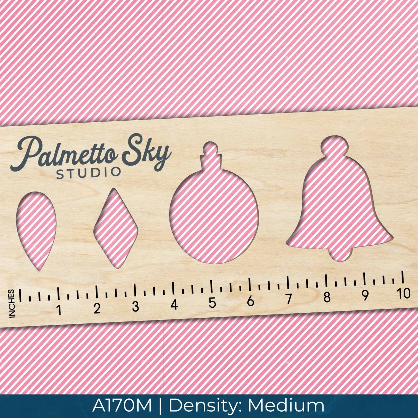 A170 Pink Diagonal Stripes - Palmetto Sky Studio