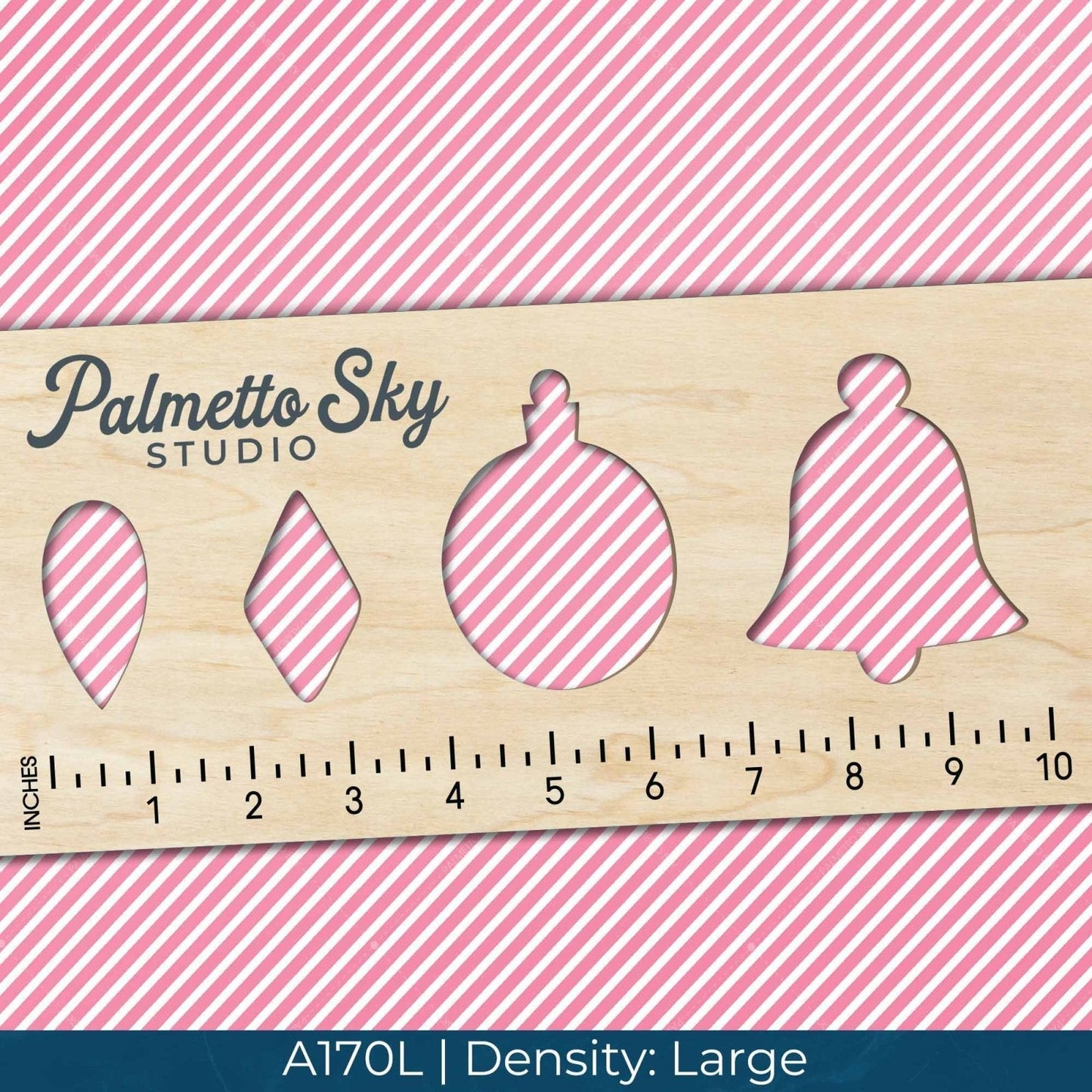 A170 Pink Diagonal Stripes - Palmetto Sky Studio