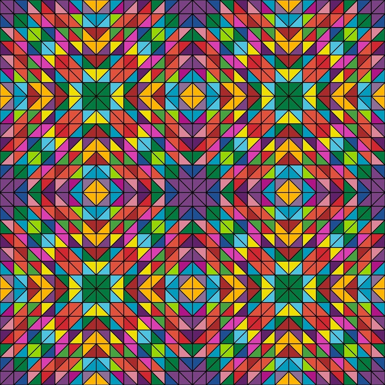 A173 Rainbow Mosaic - Palmetto Sky Studio