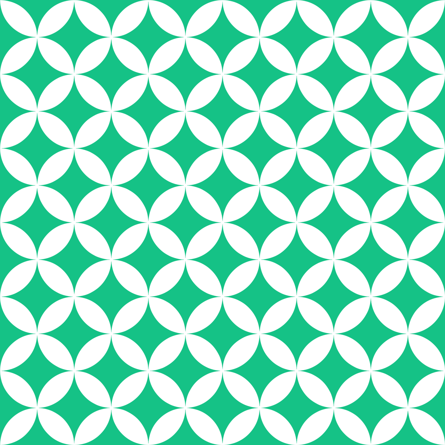 A200 Green Geometric Circles - Palmetto Sky Studio
