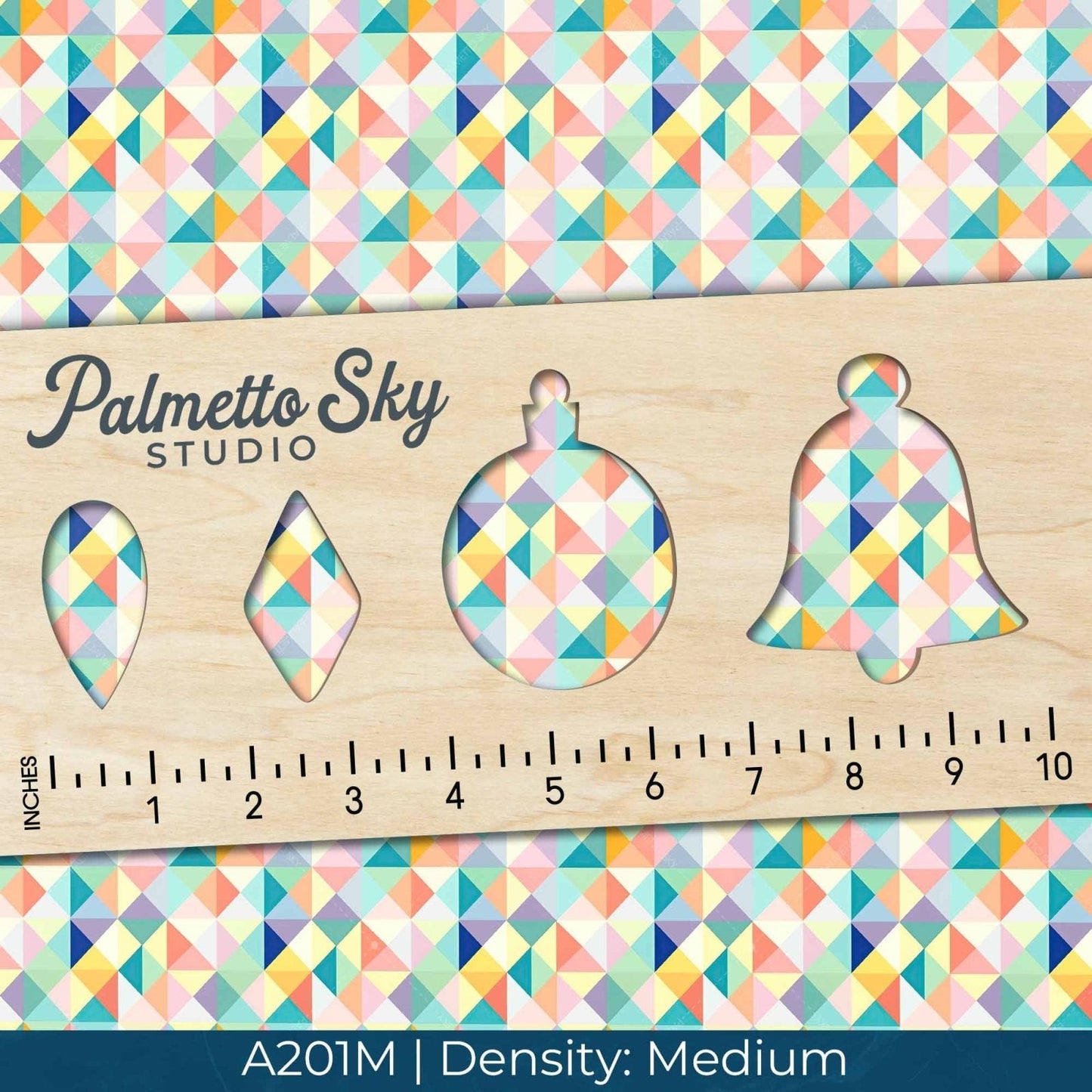A201 Bright Geometric Diamonds - Palmetto Sky Studio